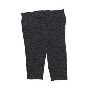 APT.9 Plus Size 22W Black & White Patterned Stretch Capri Pants – Pull-On Style